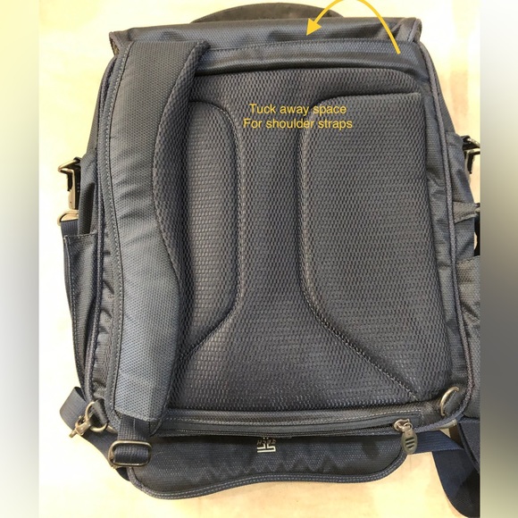 TUMI Tech bag Navy  multiple carry - Picture 12 of 16